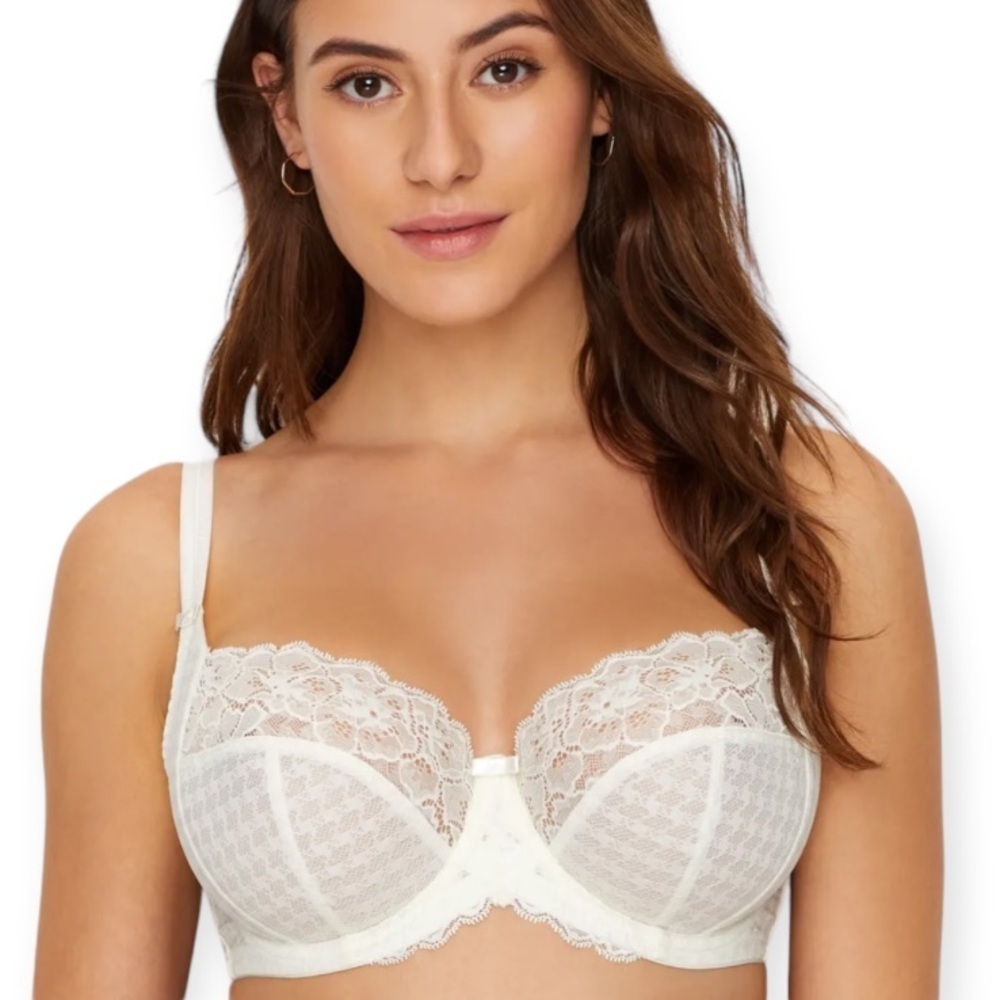 Panache Envy Side Support Full Cup Underwire Bra Ivory 34F
